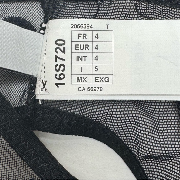 NWT SIMONE PERELE Cassie Embroidered Sheer Bikini Panties Navy Purple Size L - Picture 10 of 16